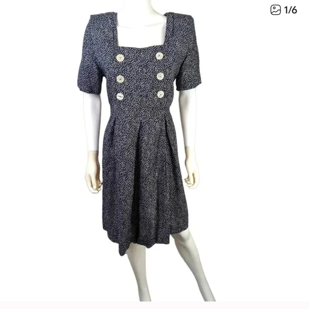 Vintage Polka Dot Black and White Women's Romper